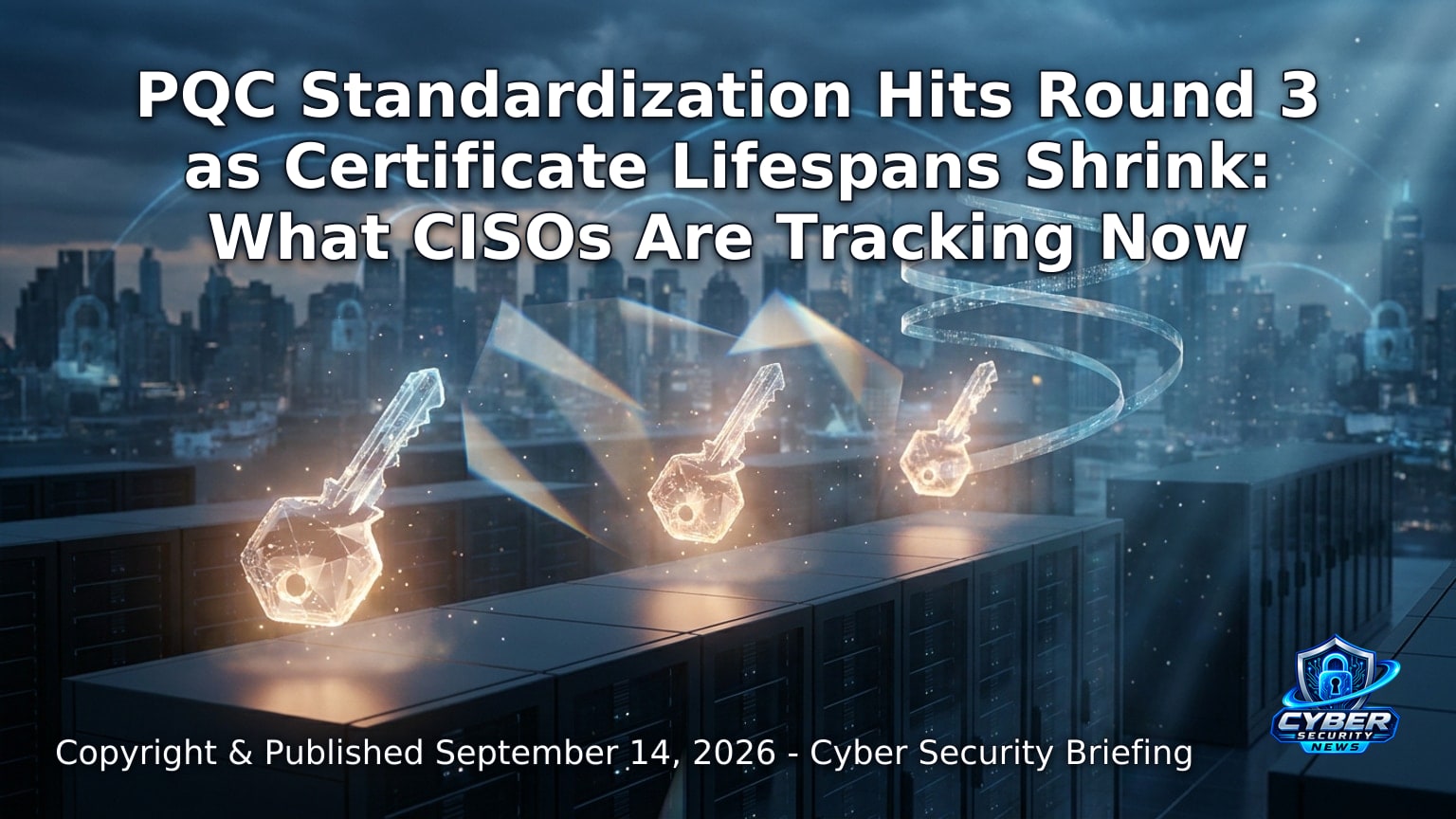 Hero image for the article “PQC Standardization Hits Round 3 as Certificate Lifespans Shrink: What CISOs Are Tracking Now”