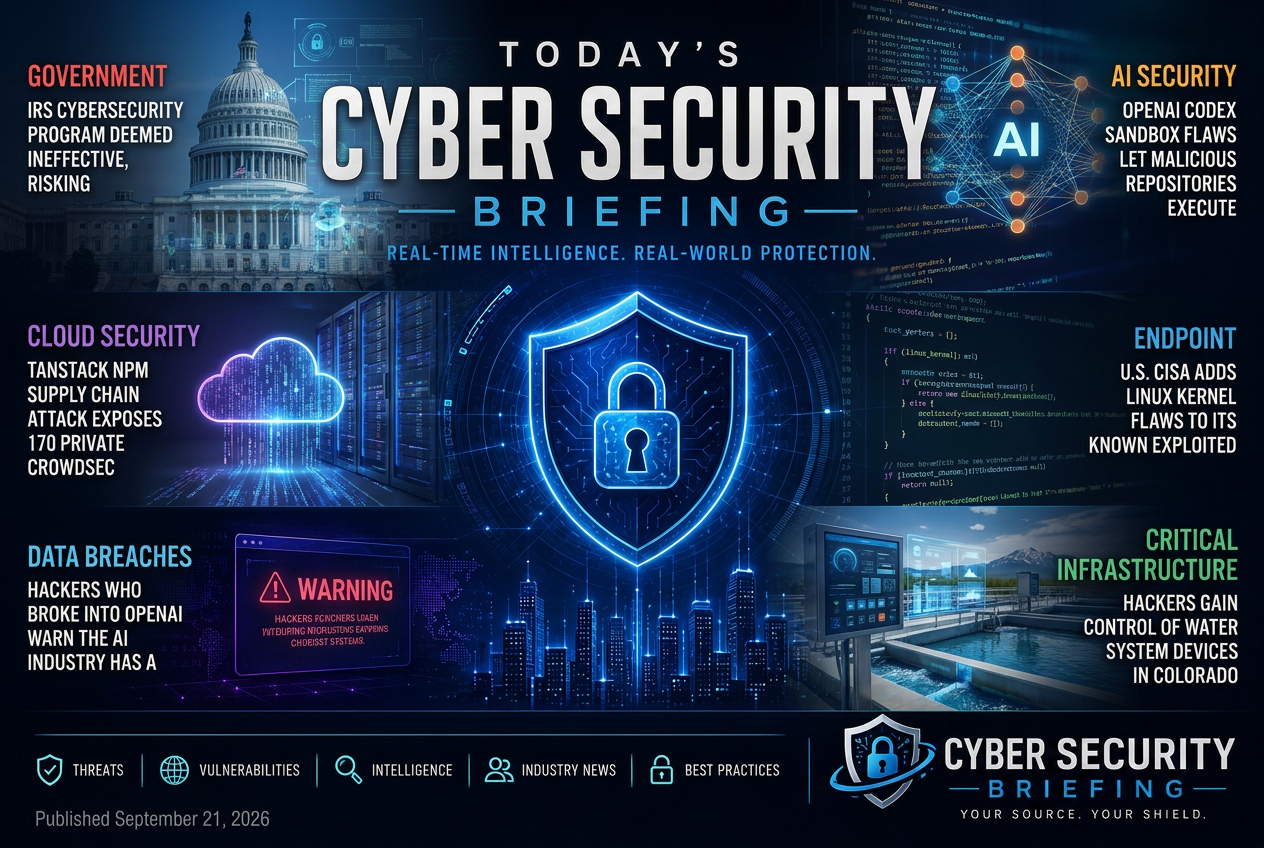 Illustrated summary of the top stories in the Cyber Security Briefing Briefing — September 21, 2026 briefing