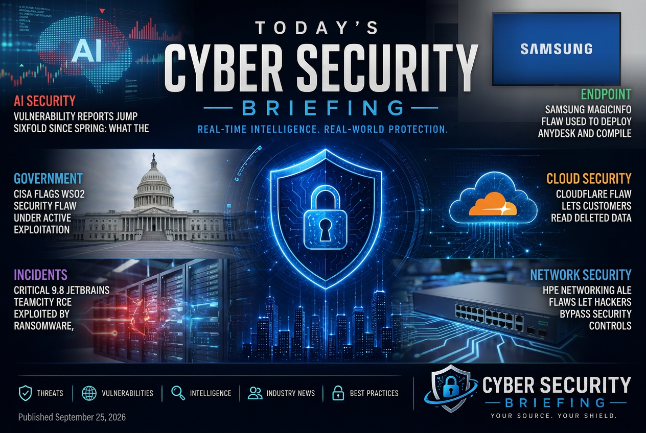 Illustrated summary of the top stories in the Cyber Security Briefing Briefing — September 25, 2026 briefing