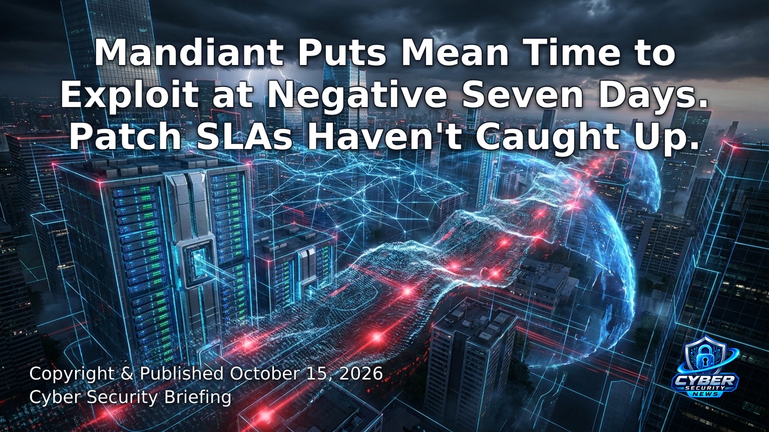 Hero image for the article “Mandiant Puts Mean Time to Exploit at Negative Seven Days. Patch SLAs Haven't Caught Up.”