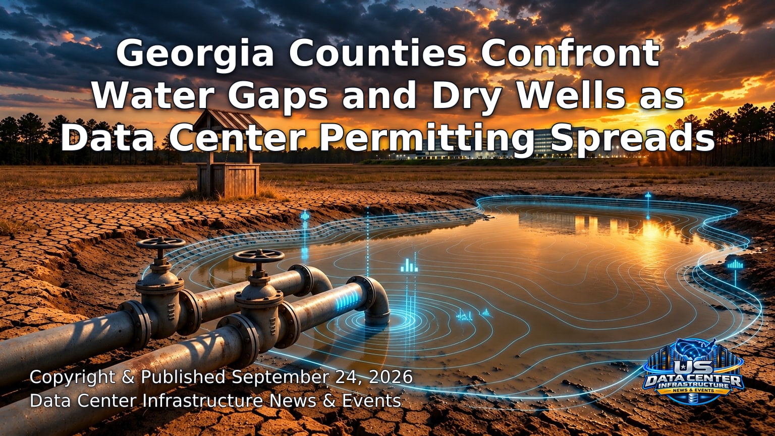 Hero image for the article “Georgia Counties Confront Water Gaps and Dry Wells as Data Center Permitting Spreads”