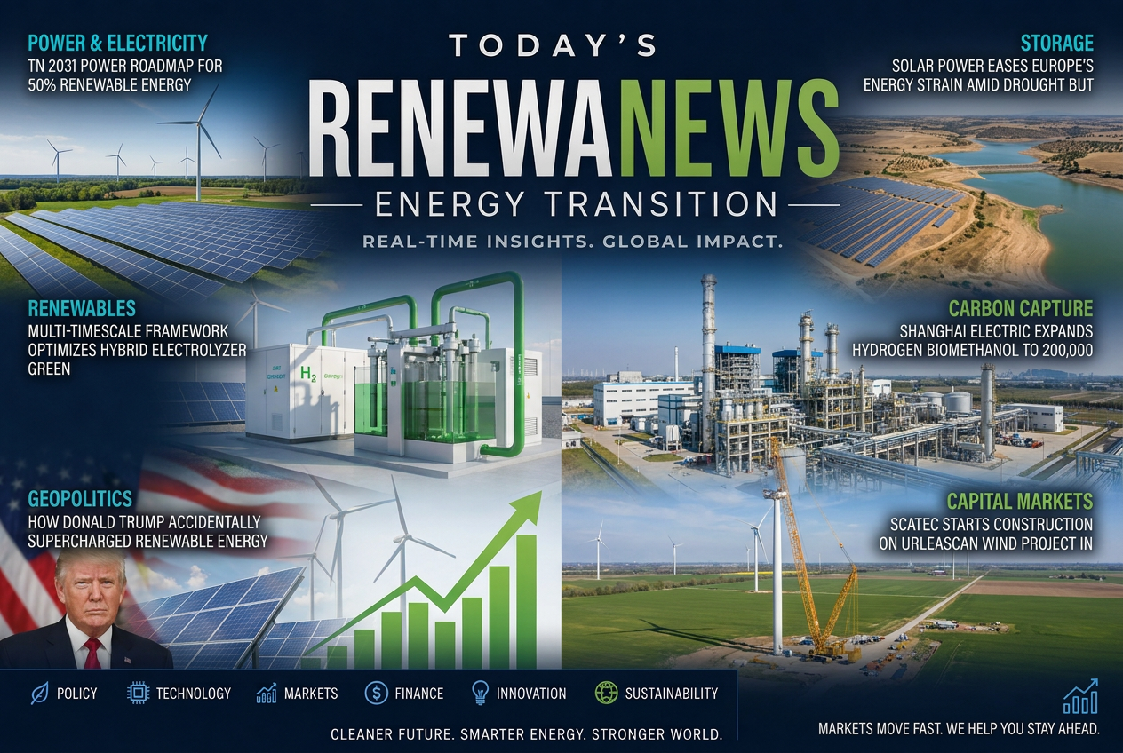 Illustrated summary of the top stories in the RenewaNews Briefing — August 22, 2026 briefing