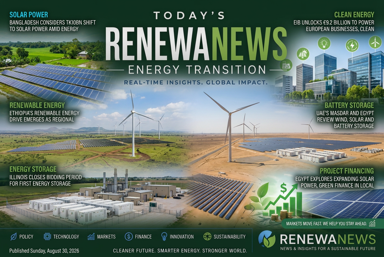 RenewaNews Briefing — August 30, 2026