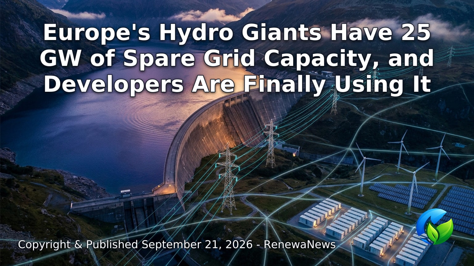 Hero image for the article “Europe's Hydro Giants Have 25 GW of Spare Grid Capacity, and Developers Are Finally Using It”