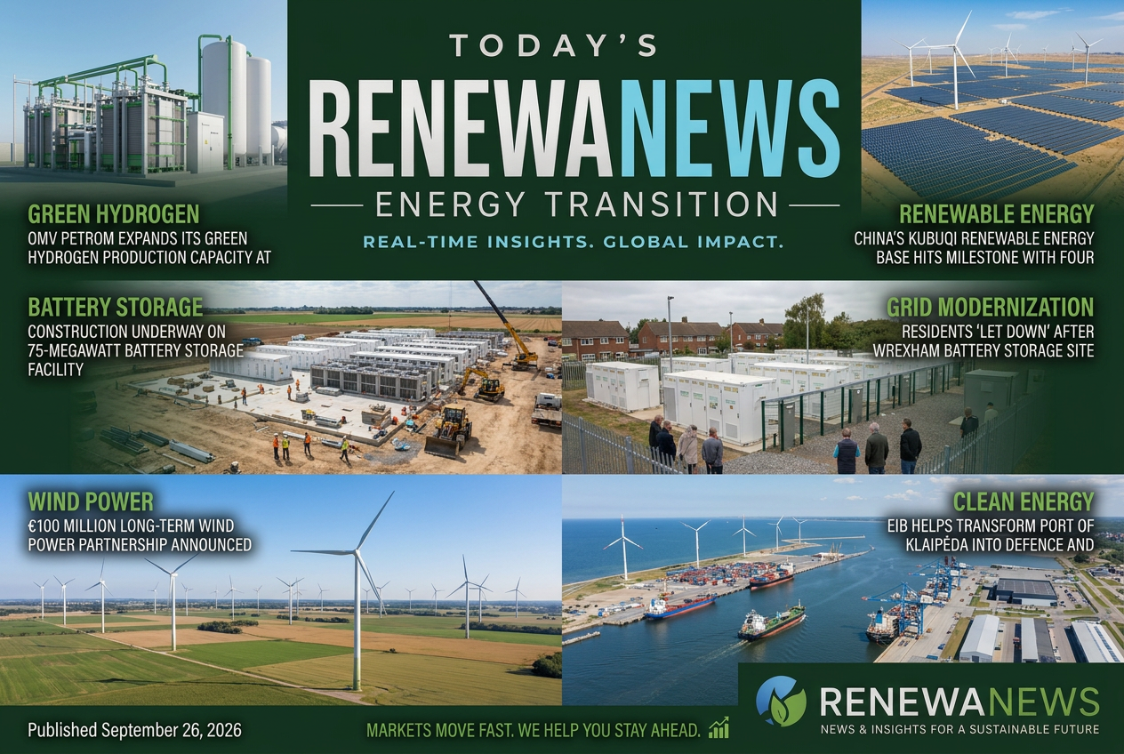Illustrated summary of the top stories in the RenewaNews Briefing — September 26, 2026 briefing