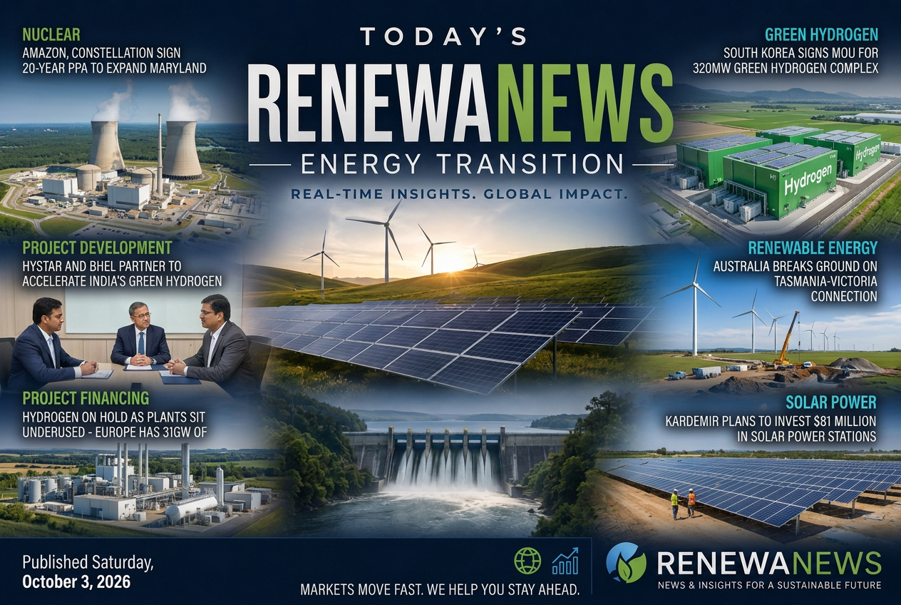 Illustrated summary of the top stories in the RenewaNews Briefing — October 3, 2026 briefing