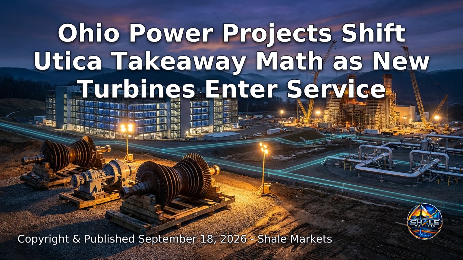 Hero image for the article “Ohio Power Projects Shift Utica Takeaway Math as New Turbines Enter Service”