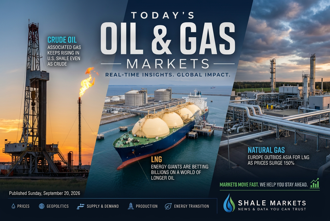 Illustrated summary of the top stories in the Shale Markets Briefing — September 20, 2026 briefing