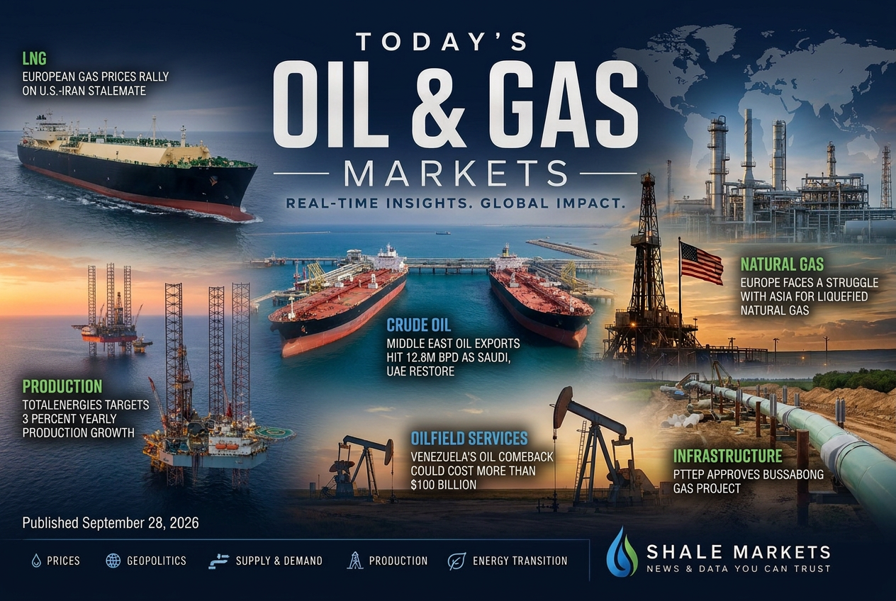 Illustrated summary of the top stories in the Shale Markets Briefing — September 28, 2026 briefing